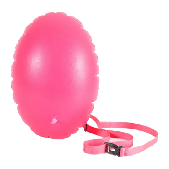 jeetily Swim Buoy Float Practical PVC Floating Open Water Swimming Float Inflatable Buoy Rose Red