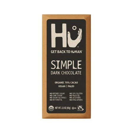 Hu Simple Dark Chocolate Bar, 2.1 Ounce Bar, 1 Count