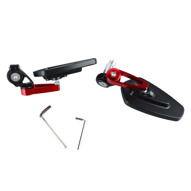 1 par de Espejos Retrovisores para Motocicleta Espejo Lateral para Manillar de Motocicleta Universal de Visión Clara de Vidrio Liso Giratorio de 360 ANGGREK Otros