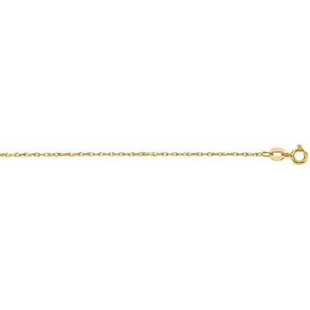 14k Solid Gold Yellow White or Rose 0.6 mm Milano Rope Chain Necklace 16" 18" 20" Spring Ring Clasp