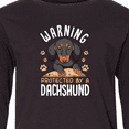thumbnail image 4 of Inktastic Protected by a Dachshund Dog Long Sleeve Youth T-Shirt, 4 of 5
