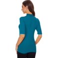thumbnail image 4 of ORUYROP Chandail à Manches Courtes pour Femmes, Pull Ajusté en Jersey, 4 of 6