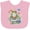 AD-Pink, variant on Inktastic Book Lover Reading Frog Librarian Girls Baby Bib