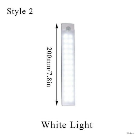 

Wireless LED PIR Motion Sensor Light Cabinet Closet Lamp USB Rechargeable Strip