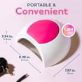 thumbnail image 5 of SUNUV SUN2C Luz UV de 48 W para uñas, lámpara de uñas LED UV con 4 ajustes de temporizador, luces de curado compatibles con todos los esmaltes de gel rosa, 5 of 5