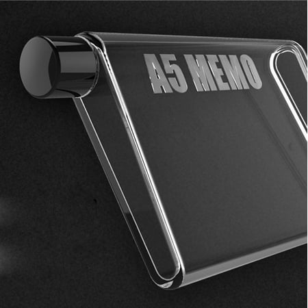 Siaonvr Water Bottle Clear Book Portable Paper Pad Water Bottle Flat Drinks Cup BK