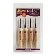 FLEXCUT Carving Tools, Sweep Micro Tool Set, Carbon Steel Blades, Set of 4 (MT300)