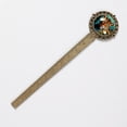 thumbnail image 2 of Leopard Antique Bronze Lace Bookmark - Reading Accessory for Book Lovers, 2 of 5