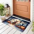 thumbnail image 3 of Happy Halloween Vampire Abyssinian BOO with Pumpkins Fun and Spooky Doormat Cat Lover Kitten Owner Gifts Indoor Outdoor Welcome Mat - 00018, 3 of 5