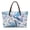 Blue - Sea Turtle Print, variant on Sea Turtle Print Top Handle Bag for Women Pu Leather Top Handle Tote Bag Casual Satchel Handbags with Zipper for Shopping Work