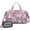 Goldendoodle Dog and-1, variant on Women Men Gym Bag,German Shorthaired Pointer Dog and Flower Small Duffle Bag Spend the Night Bags for Women with Shoes Compartment Washbag,Detachable Shoulder Strap,19.7x8.3x11 Inches