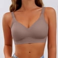thumbnail image 2 of QASIEATN Women's Fashion Comfortable Wireless Bras Solid Color Soft Cup Bralettes Womens Underwear Everyday Bras for Women, 2 of 5