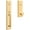 Gold, variant on Baldwin 85342033ENTR Tremont Full Plate Single Cylinder Keyed Entry Handleset - Brass