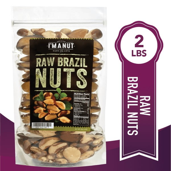 Raw Brazil Nuts 32oz (2 Pounds) Superior to Organic, No PPO, Probiotic