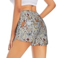 thumbnail image 3 of Bixox Women's Funny Chicken pattern 2 in 1 Running Shorts - Lightweight Athletic Workout Gym Yoga Shorts Liner with Pockets - Medium, 3 of 7
