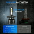 thumbnail image 4 of For 2004-2019 Toyota Yaris LED Headlight Bulbs 9003 H4 High Low Beam 28000LM 6000K 2pc, 4 of 14