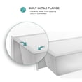 thumbnail image 4 of Fine Fixtures Acrylic, Fiberglass Alcove Soaking Bathtub with Integral Apron Front in Glossy White - Left Hand Drain, 60" x 30", 4 of 14