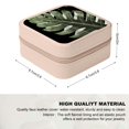 thumbnail image 2 of Autua Leaf Travel Jewelry Box for Necklace, Ring, Earring - Compact Size, Versatile Organizer with Zipper Closure - Ideal for Travel and Daily Use Pink, 2 of 5