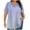 Purple, variant on Short Sleeve Shirts For Women Sevevn Women's Fashion Summer Printed Plus Size Short Sleeve V-Neck Blouses Casual Tops For Women