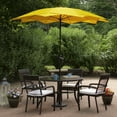 thumbnail image 2 of Northlight 8.85ft Outdoor Patio Lotus Umbrella with Hand Crank, Yellow, 2 of 6