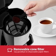 Holstein Housewares 5 Cup Drip Coffee Maker Black