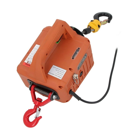 3 in 1 Electric Hoist Winch, Electric Hoist Winch 1540lbs Powerful Portable High Strength with Wired  Remote Control for Warehouse for Towing US Plug 110V