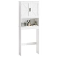 thumbnail image 2 of Noble House Over The Toilet Storage Cabinet with Adjustable Shelf, Bathroom Space Saver with Double Doors, White, 2 of 13