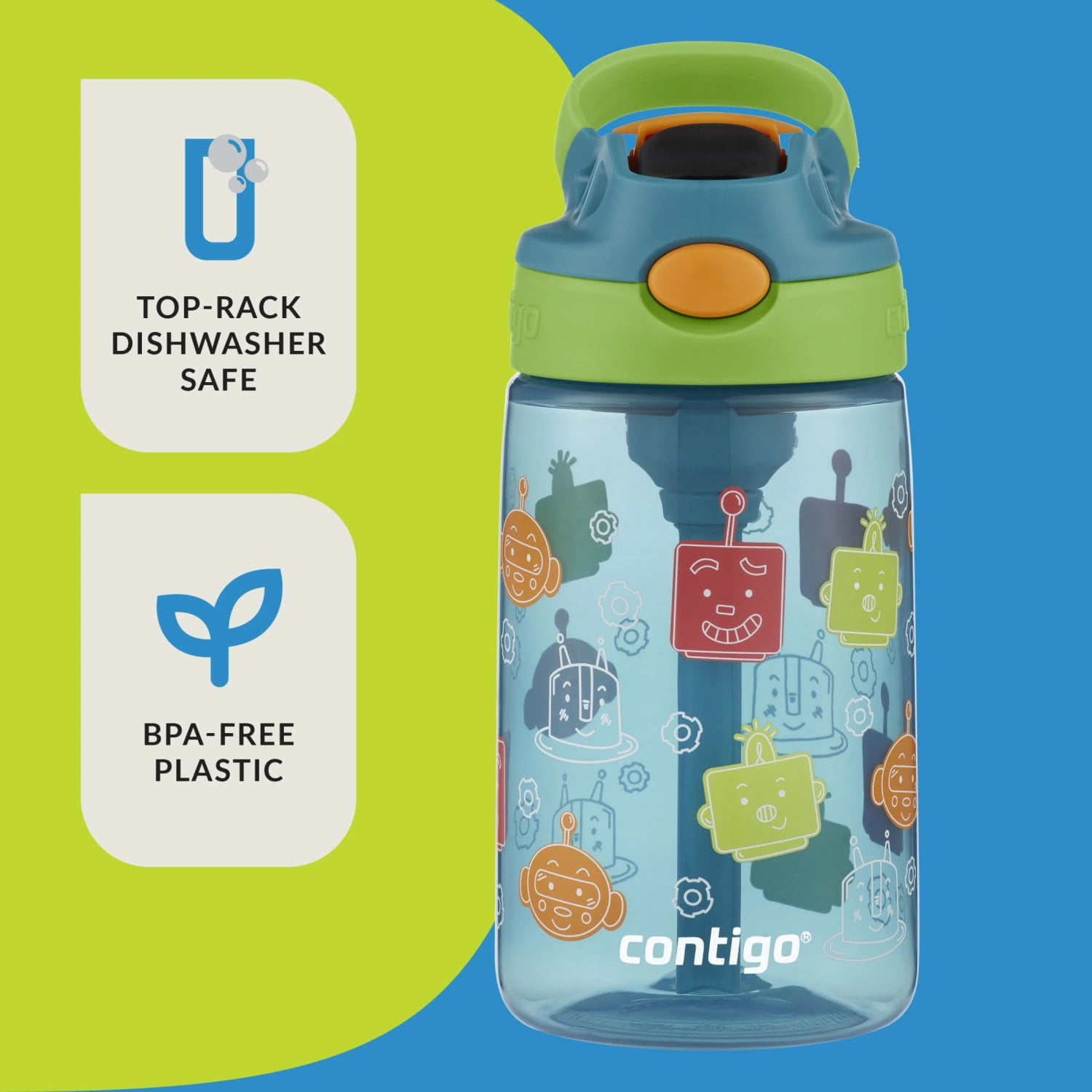 14oz AS Cleanable Juniper Matcha w/ Friendly Bots 6pc PDQ