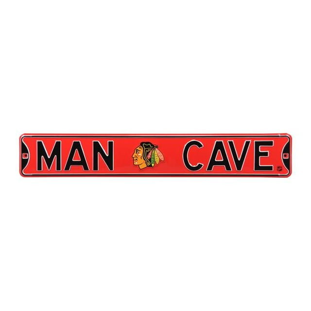 Authentic Street Signs 28140 Chicago Blackhawks Man Cave Street Sign