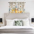 thumbnail image 3 of Daisy Spring Floral Kitchen Curtains Window Panels, Farmhouse Botanical Bees Elegant Insulated Window Treatment Curtain, Grommet Curtains for Bedroom/Living Room/Bathroom, 2 Piece 42"Wx45"L, 3 of 8