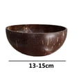 thumbnail image 2 of Cuenco de coco creativo vajilla hecha a mano ensaladera de madera para postre helado, 2 of 7