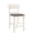 Creamy White, variant on Contemporary Brown Counter Height Dining Chairs With Upholstered Seats, 2 Pieces Chairs, Of 2, Brown, Seat, Flared Back Legs