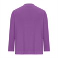 thumbnail image 5 of Feancey 3/4 Sleeve Knit Cardigan for Women Cropped Casual Open Front Dusters Fall Cozy Soft Knitted Cardigans Womens Elegant Shrug Holiday Gifts Purple XXL, 5 of 6