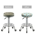 thumbnail image 3 of Uemuo Rabbit Is Eating Carrots Pattern Round Bar Stool Seat Covers Washable Stool Cushion Slipcover Elastic Bar Chair Covers-, 3 of 7