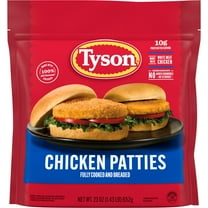 Tyson White Meat Chicken Patties, 23 oz (Frozen, Fully Cooked)