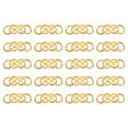 thumbnail image 1 of Unique Bargains Double Symbol Charm Connectors Alloy Double 8 Linker Pendant, Golden, 30Pack, 1 of 5