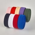 thumbnail image 2 of HLONK 50 Yards/Roll Multicolors Fold Over Elastic Nylon Elastic Bands Stretch Ribbon Underwear Webbing Tape, 2 of 7