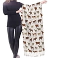 thumbnail image 4 of Shawl Wraps for Women - goat moose buffalo deer print Oversized Fall Winter Fashion Blanket Scarf for Women, 4 of 6