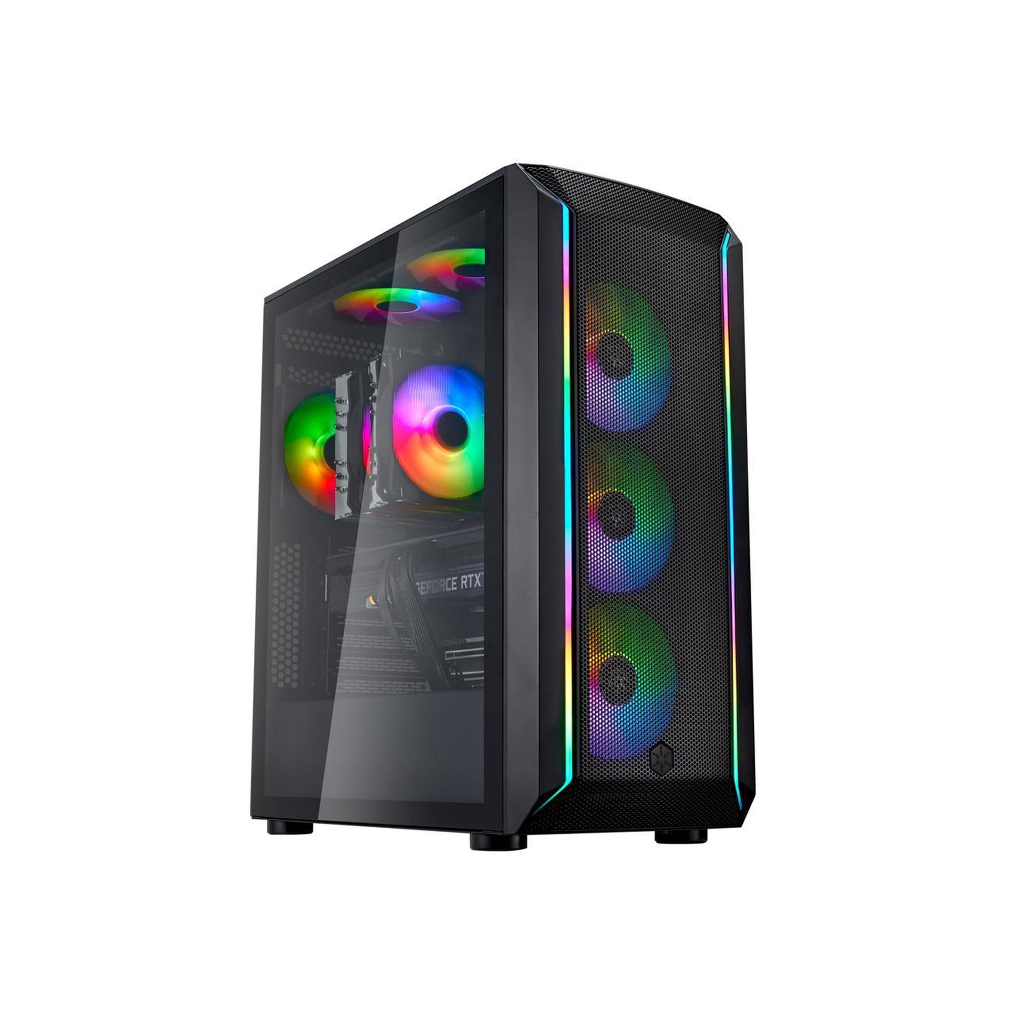 SilverStone FARA 511Z High Airflow ATX Gaming Chassis with Excellent Cooling Potential Case SST-FA511Z-BG Black