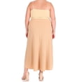 thumbnail image 3 of Women's Plus Size Solid Flare A Line Long Skirt Comfortable Casual Maxi Style, 3 of 6