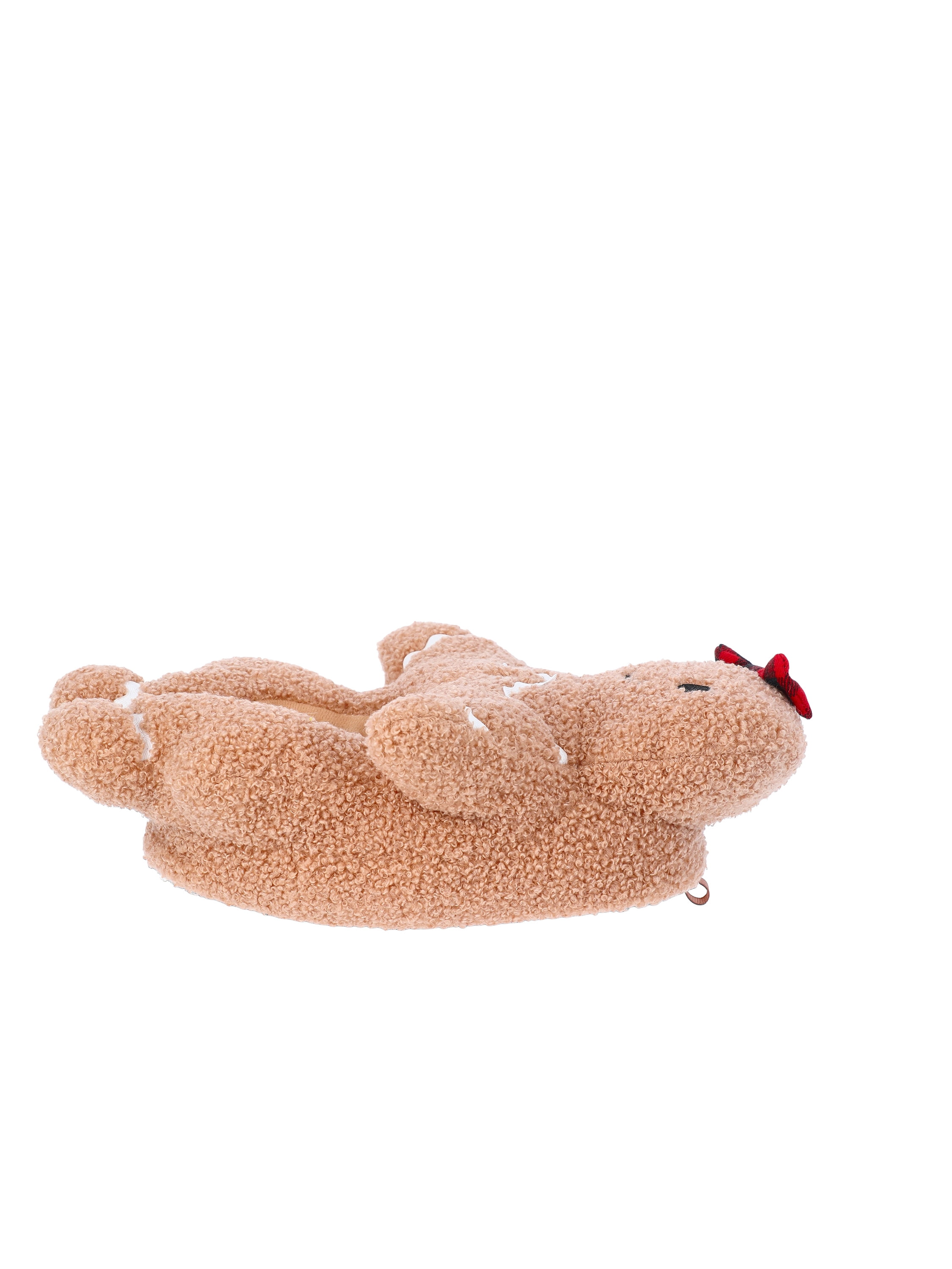 Holiday Time Boys and Girls Plush Gingerbread Slippers
