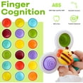thumbnail image 4 of LivinVeluris Jouets Toupies à Ventouse pour Tout-Petits 1-3 - Ensemble d'Apprentissage Sensoriel 3 Pcs avec Toupies Vibrantes - Activités Amusantes pour le Bain, la Chaise Haute et la Table - Jouets de Développement de la Motricité Fine, 4 of 6