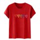 thumbnail image 4 of Blusas de Manga Corta para las Mujeres Divertida Impresión Cuello Redondo Camiseta Vintage, Blusas de Primavera para las Mujeres, 4 of 6
