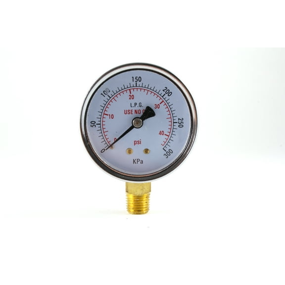 Low Pressure Gauge for Propane Regulator 0-40 psi - 2.5 inches