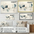 thumbnail image 4 of Designart "Blue Grey Line Art modern Geometrics IV" Modern Canvas Wall Art, 4 of 5