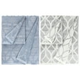 thumbnail image 3 of Authentic Hotel and Spa  Turkish Cotton Alev Jacquard Bath Towel Blue/Multi, 3 of 5