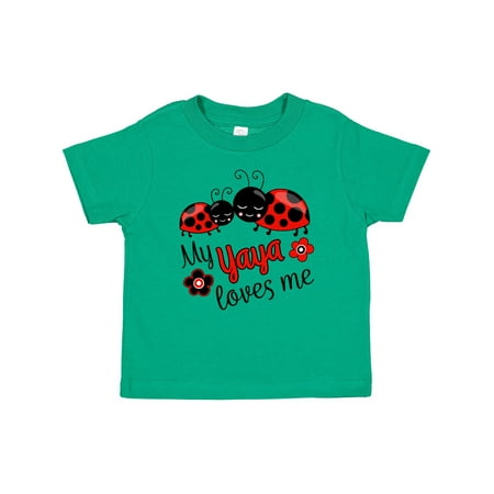 

Inktastic My Yaya Loves Me with Cute Ladybugs Gift Baby Boy or Baby Girl T-Shirt