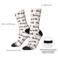 thumbnail image 6 of Honeii Christmas Train Print Adult Socks,Crew Socks,Casual Calf Socks,Daily Wear Socks for Men & Women, Perfect for Sports, Casual and Everyday Use, 6 of 6