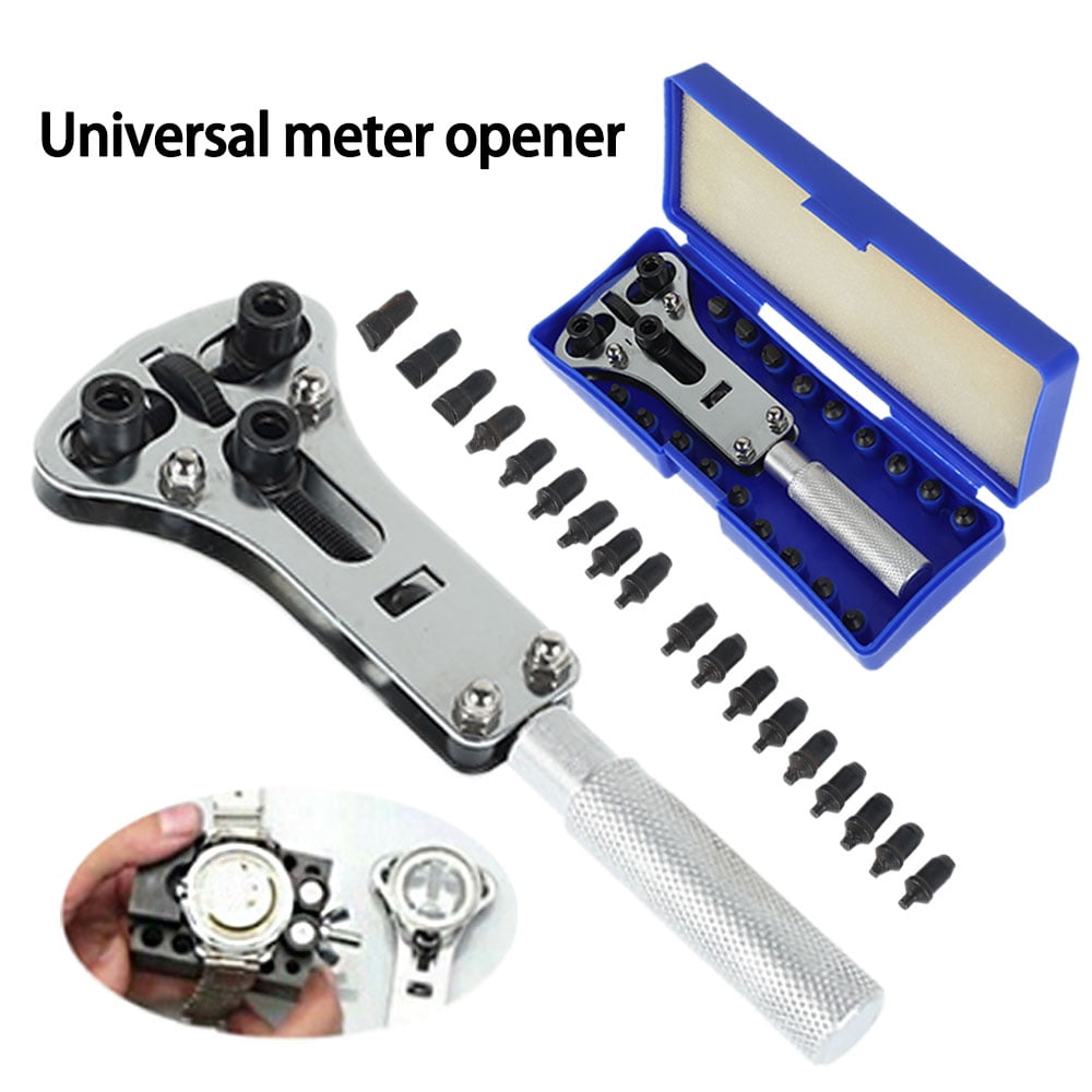 HOTBEST Wrench Screw Remover, Watch Back Case Battery Cover Opener