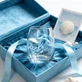 thumbnail image 6 of Japceit Ocean Themed Stemless Wine Glass, Watercolor Blue Print Clear Tumbler, Nautical Beach Style Cup, For Wine Water Juice, Coastal Home Bar Drinkware Gift, 6 of 7